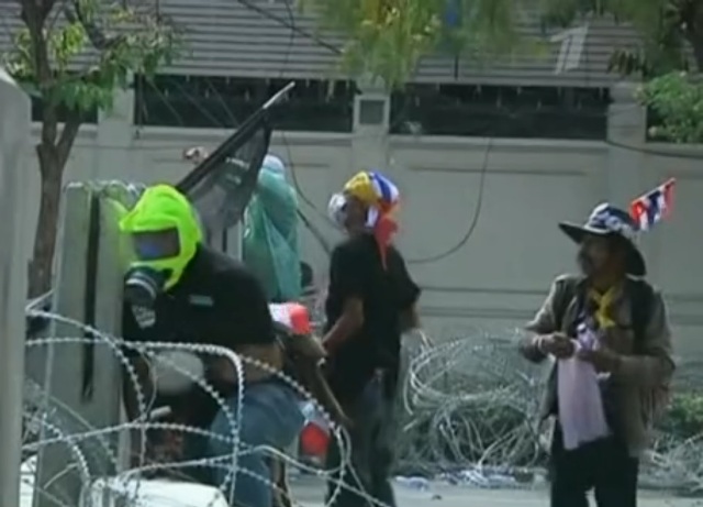 Беспорядки в Бангкоке Таиланд